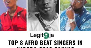Top 8 Afro Beat singers in Nigera 2019 Taking Afrobeat International